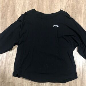PINK Victoria's Secret Black Long Sleeve Tee